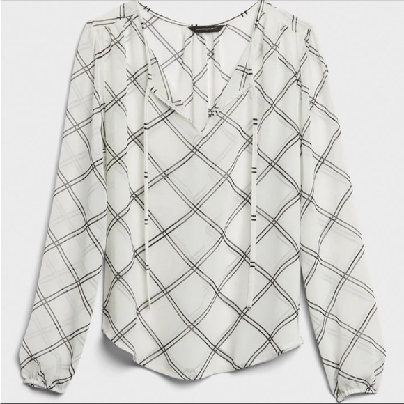 Banana Republic sheer blouse - Picture 1 of 9